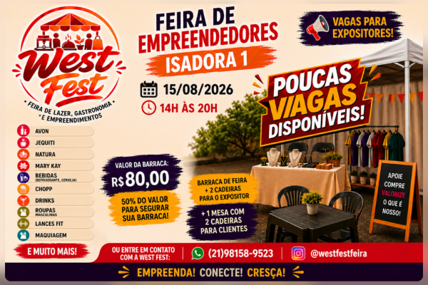 West Fest Isadora 1 descubra a feira que fortalece o comércio local e conecta empreendedores
